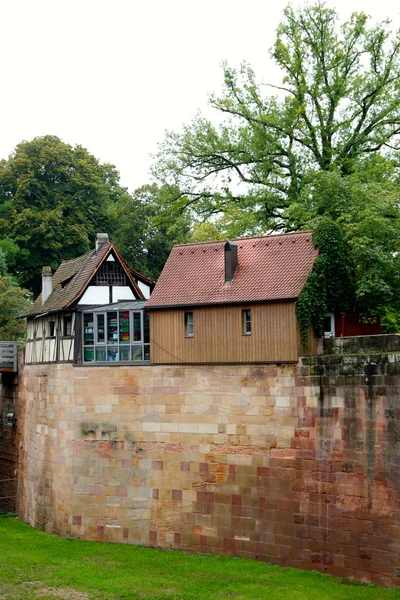 Nürnberg Almanya eski ev sahne — Stok fotoğraf