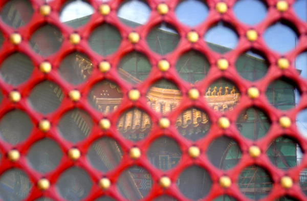 Beijing Forbidden City Architecture detail pattern design — Stock Photo, Image