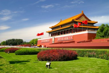 Pekin tiananmen yerde. Hint yaz 