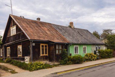 Trakai, Litvanya 'daki Ahşap Evler