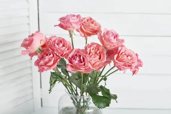 Открытка День Святого Валентина Букет Цветочных Роз Поздравляю Днем Матери — стоковое фото