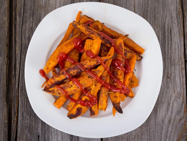 Batata-doce fritas — Fotografia de Stock