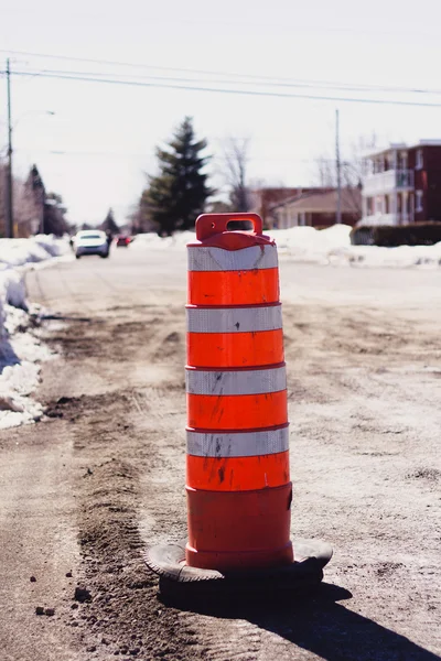 Cône de réparation routière — Photo