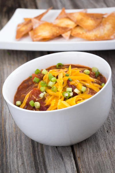 Chili con carne tigela — Fotografia de Stock