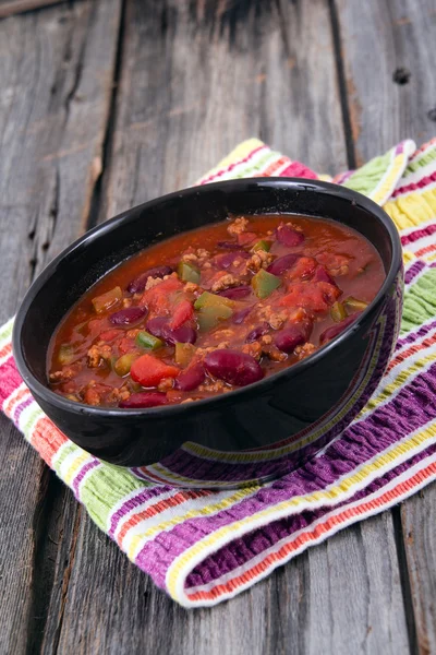 Chili con carne beef chili — стоковое фото
