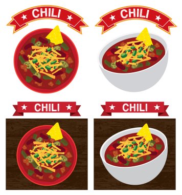 Chili con carne kase illüstrasyon
