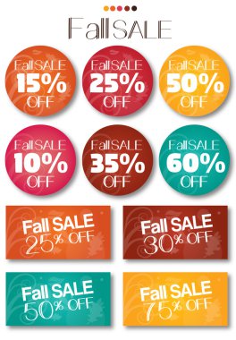 Satılık etiket kümesi düşmek