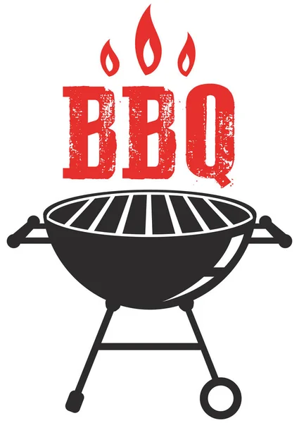 Bbq Grill Appliance Hobby Cooking Vector Icon Illustration — Stock Vector