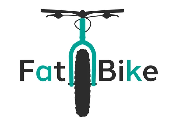 Fat Bike Mountainbike Sport Design — Stockvektor