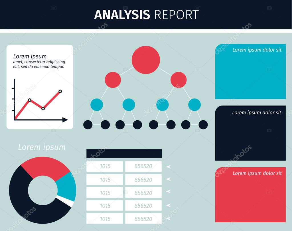 Business company analysis data report infographic dashboard