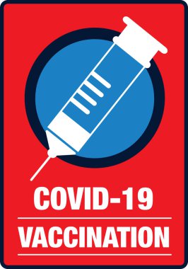 covid-19 aşı reklam tabelası