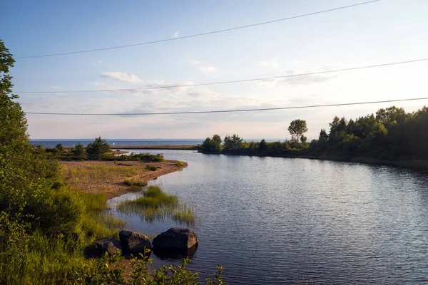 Point Taillon Henri Taillon Saguenay Lac Jean Quebec Kanada Manzarası — Stok fotoğraf