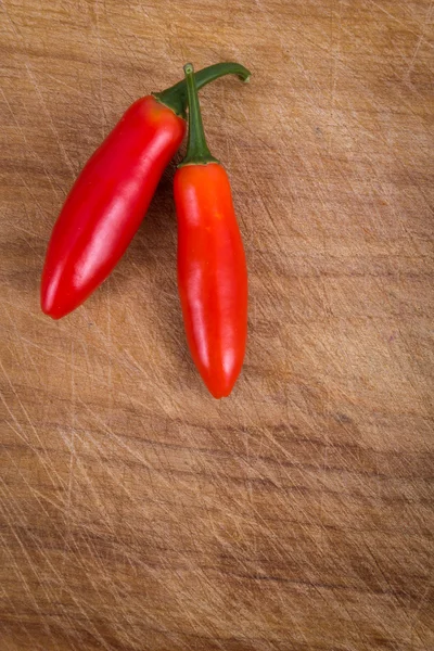 Orange serrano peppar — Stockfoto