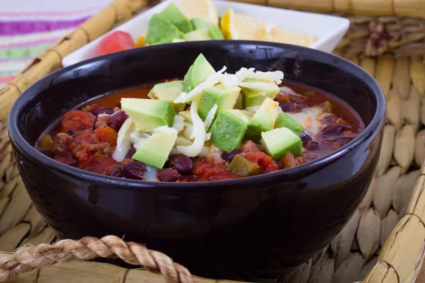 Chili con carne bowl — Stock Image Chili con carne bowl Royalty Free Stock Images