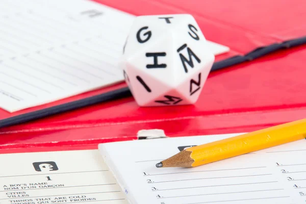 Jogo de Scattergories por Parker Brothers — Fotografia de Stock