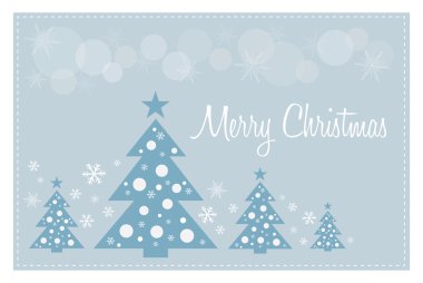 neşeli Noel tebrik kartı illüstrasyon
