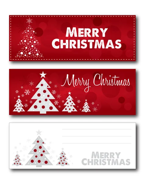 Feliz Navidad banner tarjeta ilustración diseño vector — Vector de stock