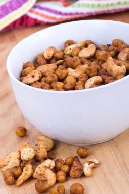 spicy homemade trail mix snack