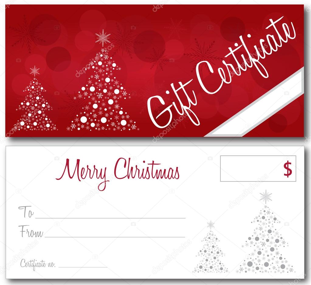 red christmas gift certificate stock vector juliedeshaies 87411956 christmas certificate
