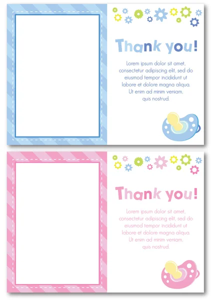 Danke Baby Card Design — Stockvektor