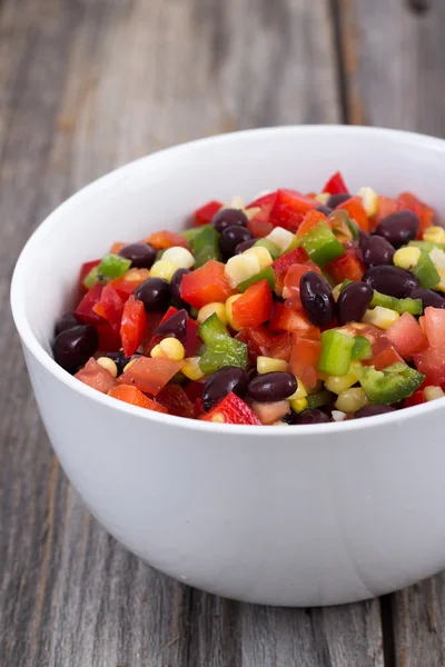 Salada de feijão mexicana fresca — Fotografia de Stock