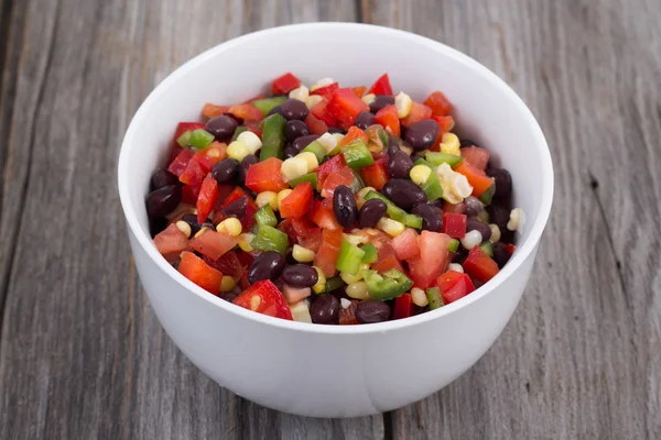 Salada de feijão mexicana fresca — Fotografia de Stock