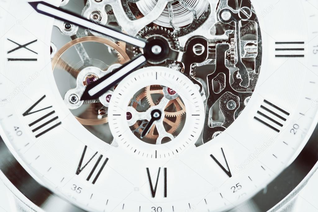 Mens watches with shop mechanism showing
