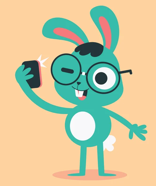 Bir Selfie alarak inek Bunny