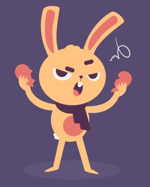 Kızgın Bunny bir kalp parçalıyor