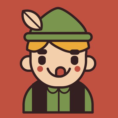 İkonik Alman çocuk maskot