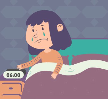 Üzgün kız kalkarken