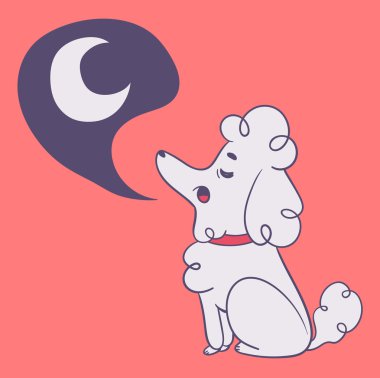 Sevimli köpek aya inleyen