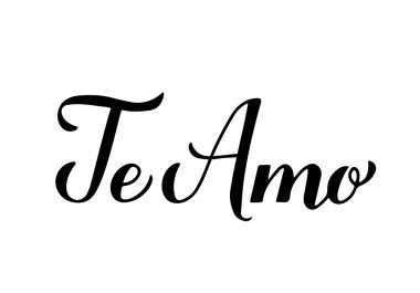 Te Amo el yazısı harfleri. İspanyolca 