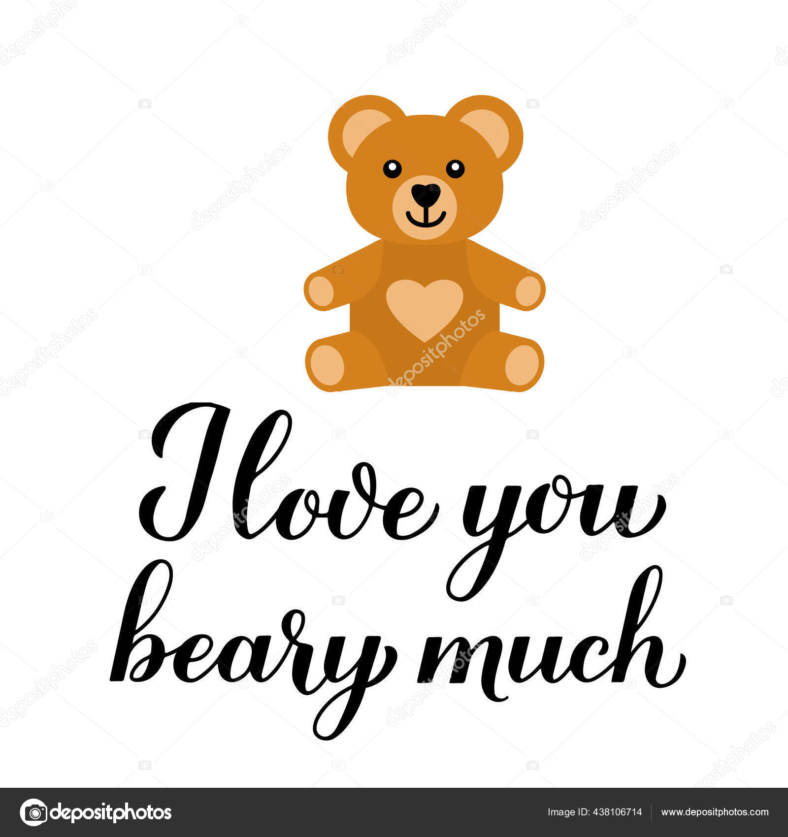 Love You Beary Much Calligraphy Lettering Cute Cartoon Bear Funny Vector Image By C Designergraphic84 Vector Stock Love You Beary Much Calligraphy Lettering Cute Cartoon Bear Funny Vector Image By C Designergraphic84 Vector Stock