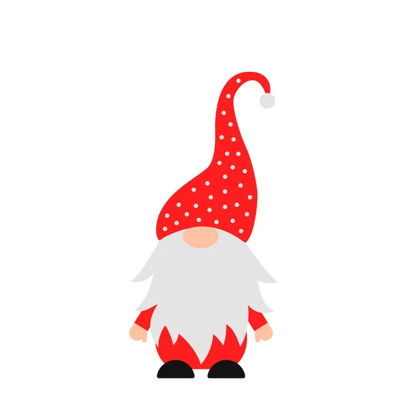 Χαριτωμένο Gnome Κινουμένων Σχεδίων Για Χριστούγεννα Ημέρα Του Αγίου Βαλεντίνου — Διανυσματικό Αρχείο