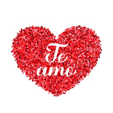 Te Amo el yazısı harfleri. İspanyolca 