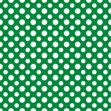 St. Patrick s day polka dot seamless pattern. Green white background. Saint Patricks backdrop. Vector template for fabric, textile, wallpaper, wrapping paper, etc.