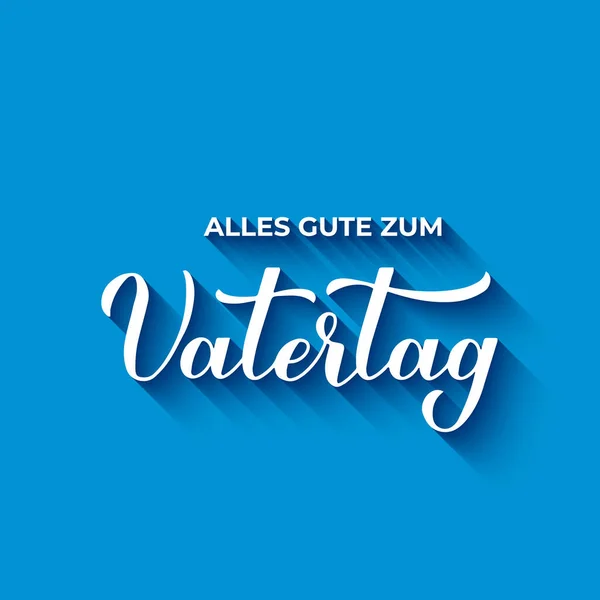 Happy Fathers Day in German language calligraphy hand writing. Slavnost Dne otců v Německu. Vektorová šablona pro typografický plakát, banner, blahopřání, pohlednici, atd. — Stockový vektor