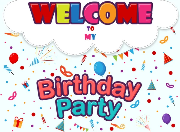 Doğum günü davetiye kartı ile parti kutsal kişilerin resmi