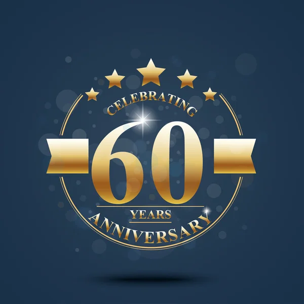 Anniversary celebration card — Stock Vector