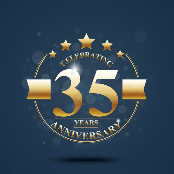 Tarjeta de celebración de aniversario — Vector de stock