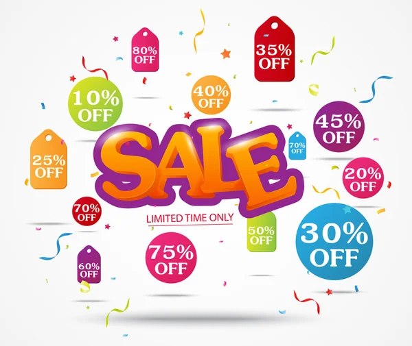 Sale banner concept — Stock Vector