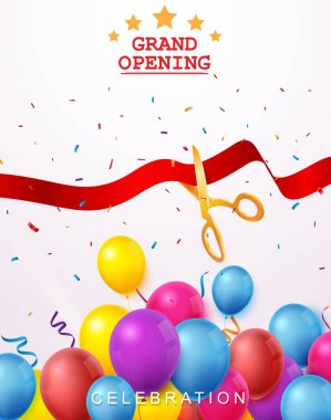 Renkli balon ve konfetiyle büyük açılış töreni