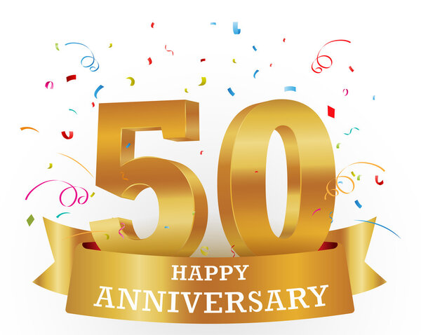 Anniversary Celebration with confetti