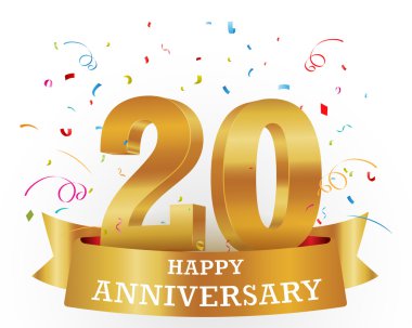 Yıldönümü kutlamaları konfeti ile