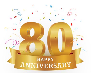 Yıldönümü kutlamaları konfeti ile