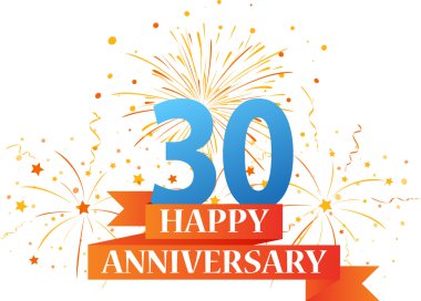 Mutlu yıldönümü kutlamaları havai fişek ile