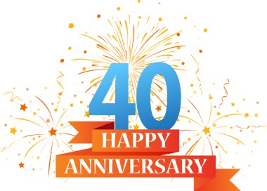 Mutlu yıldönümü kutlamaları havai fişek ile