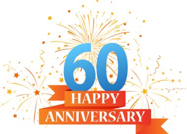 Mutlu yıldönümü kutlamaları havai fişek ile