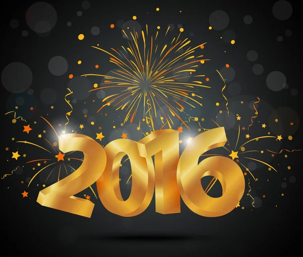 Szczęśliwego nowego roku tło z fajerwerkami — Wektor stockowy